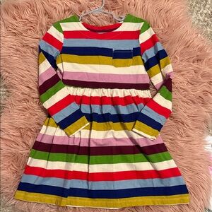 Mini Boden Multicolor Striped  Dress